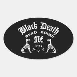 Adesivo Oval Black Death 777 - Morto Dingo Ale
