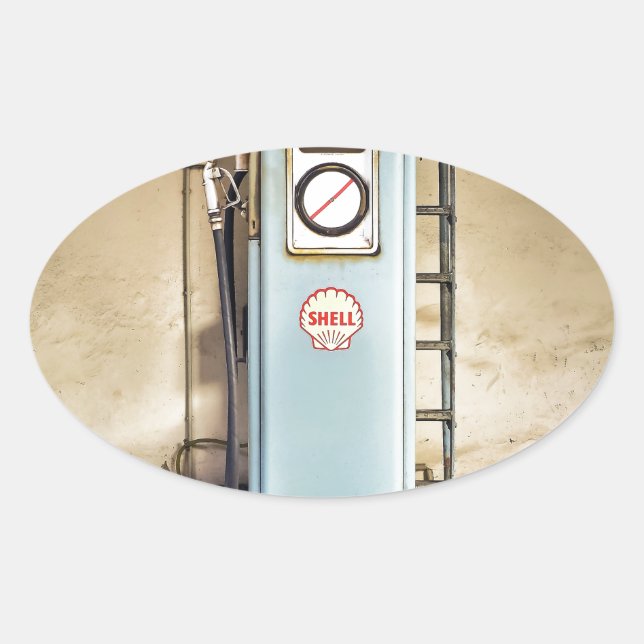 Adesivo Oval bomba de gás (Frente)