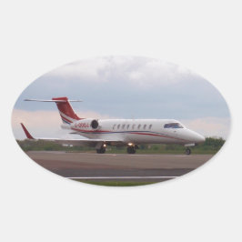 Adesivo Oval Bombardier Lear Jet 45XR