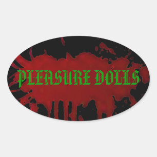 Adesivo Oval Bonecas de Prazer