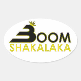 Adesivo Oval Boom Shakalaka