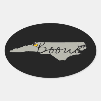 Adesivo Oval Boone, NC Sticker