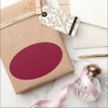 Adesivo Oval Borgonha<br><div class="desc">Borgonha é uma cor profunda e rica que mistura vermelho escuro com tons de roxo e às vezes marrom. É frequentemente descrita como sofisticada,  luxuosa e quente,  semelhante à cor do vinho tinto da região da Borgonha,  na França.</div>