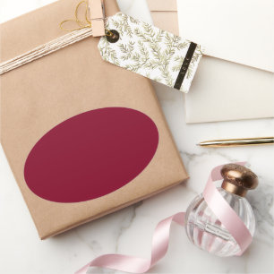 Adesivo Oval Borgonha