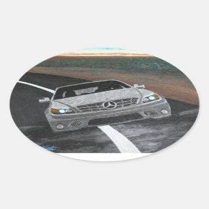 Adesivo Oval Borracha-adesivos para-choques, Mercedes