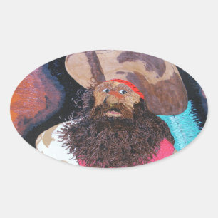 Adesivo Oval Borracha-adesivos para-choques, pirata