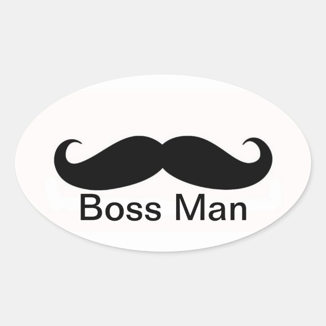 Adesivo Oval Boss Man (Frente)