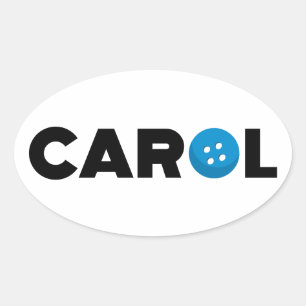 Adesivo Oval Botão Carol