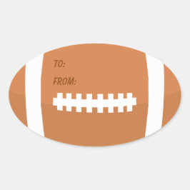 Adesivo Oval Brinquedos De Futebol De Aniversário A Partir