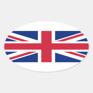 Adesivo Oval British Flag, Flag, Norte Ireland