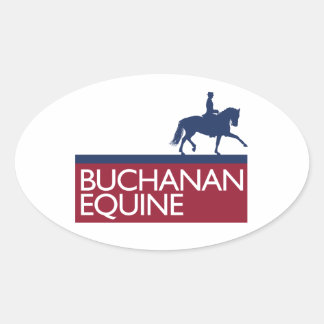 Adesivo Oval Buchanan Equine Sticker