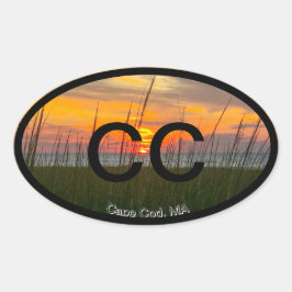 Adesivo Oval Cabo Cod Euro Sticker