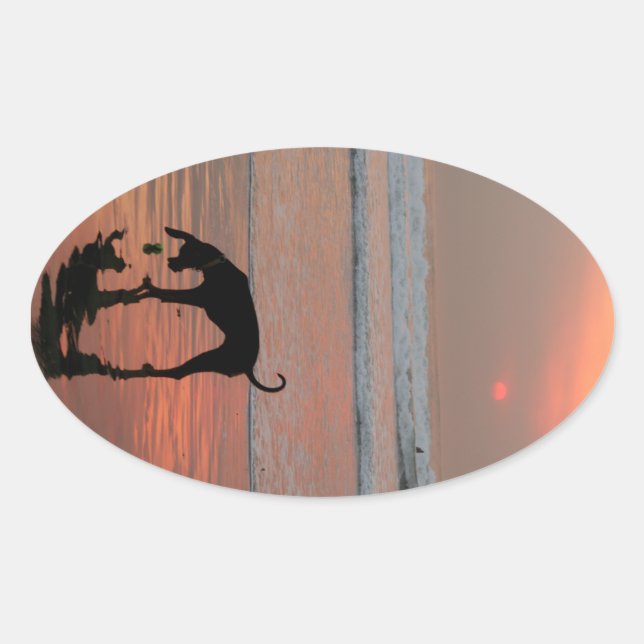 Adesivo Oval Cachorro (Frente)