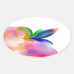 Adesivo Oval Caixa de Presente do Grande Arco