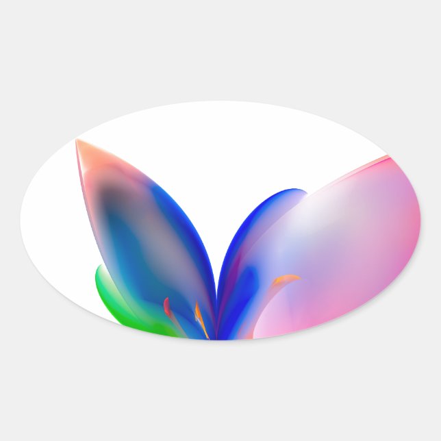 Adesivo Oval Caixa de Presente do Grande Arco (Frente)