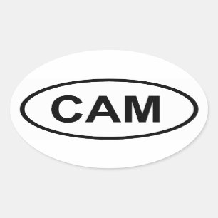 Adesivo Oval Camarões "CAM"
