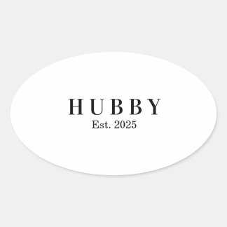 Adesivo Oval Camisa personalizada para o aniversário do marido