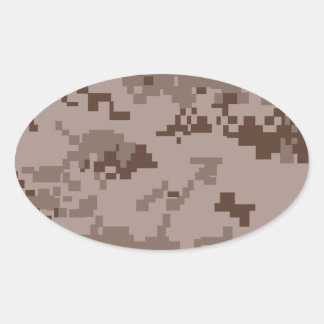 Adesivo Oval Camuflagem do Deserto Marpat da Companhia Marítima