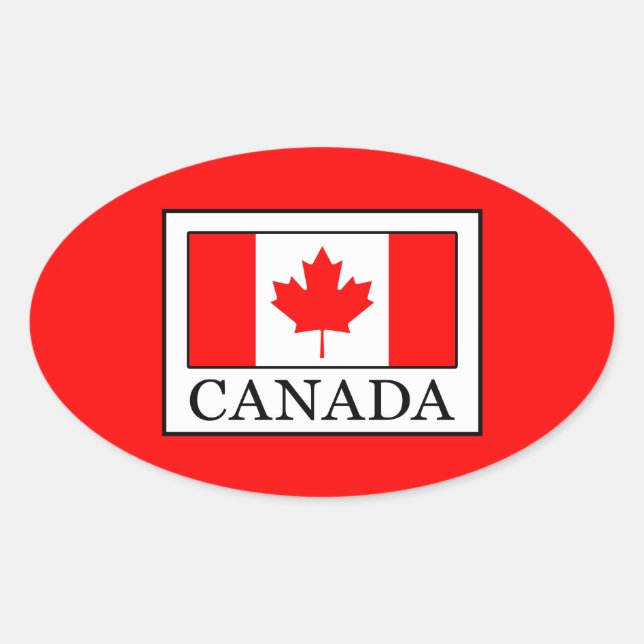 Adesivo Oval Canadá (Frente)