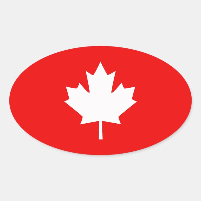 Adesivo Oval Canadá Estabeleceu Estilo 1867 150 Anos (Frente)