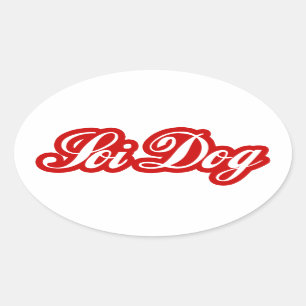 ADESIVO OVAL CÃO DE SOI