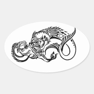 Adesivo Oval capricorn