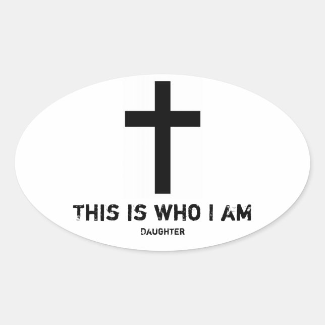 Adesivo Oval Car decal (filha) (Frente)
