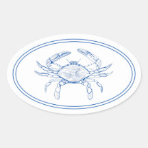 Caranguejo branco e azul de pré-disquete costeiro