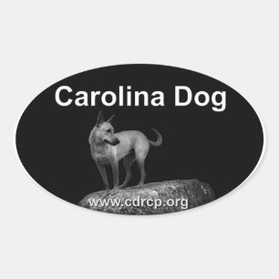 Adesivo Oval Carolina Dog Sticker