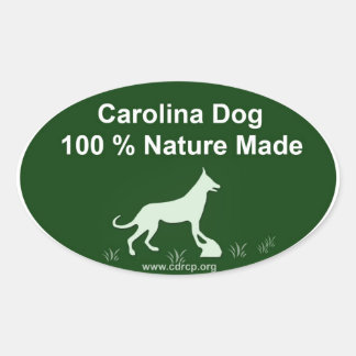 Adesivo Oval Carolina Dog Sticker