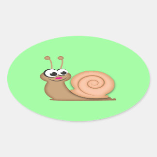 Adesivo Oval Cartoon Sail