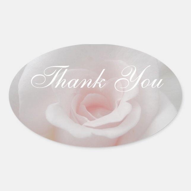 Adesivo Oval Casamento Obrigado Sticker (Frente)