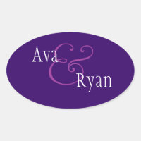 Casamento Real de Envelope Moderno Roxo