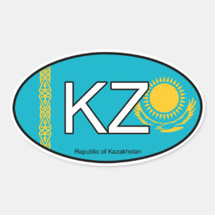 Adesivo Oval Casaquistão EuroSticker