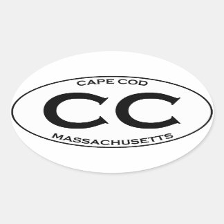 Adesivo Oval CC - Cape Cod Massachusetts