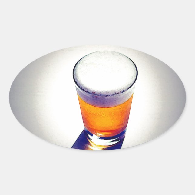 Adesivo Oval Cerveja (Frente)
