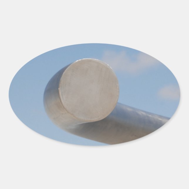 Adesivo Oval Céu Azul Metálico (Frente)