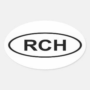 Adesivo Oval Chile "RCH"