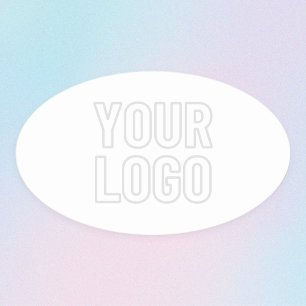 Adesivo Oval Clarear automaticamente o logotipo para o fundo