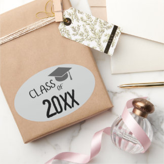 Adesivo Oval Classe de graduação de 2025