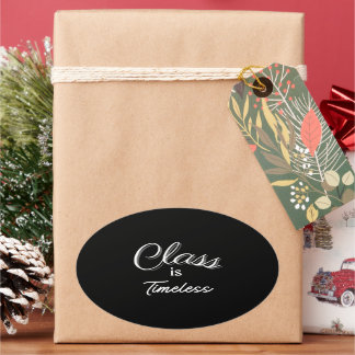 Adesivo Oval Classe é Eterno Sticker