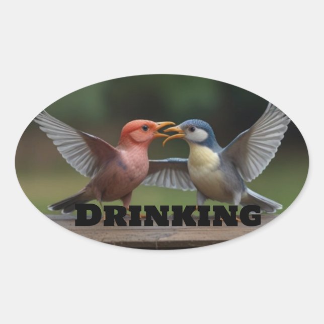 Adesivo Oval "Classic Round Stickers: Elegância de Eterno para  (Frente)