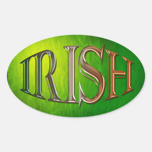 Adesivo Oval CLTIC CLSSICICS Irish Flag Collection