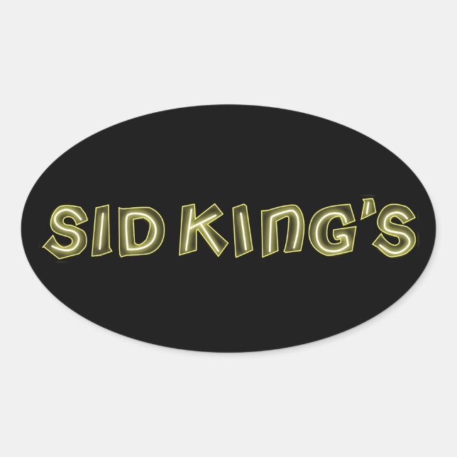Adesivo Oval clube do sid King (Frente)