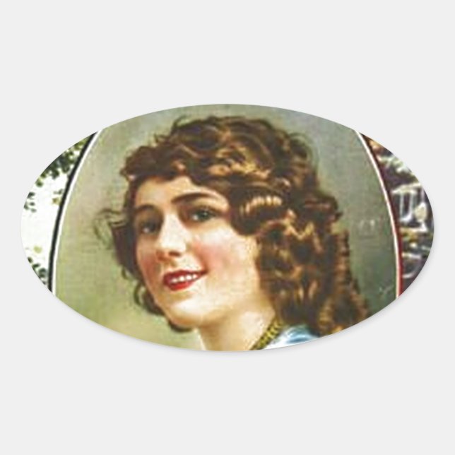 Adesivo Oval cobrir para revistas fotoplay antes de 1923 (Frente)