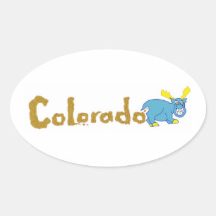 Adesivo Oval Colorado Mooser Sticker