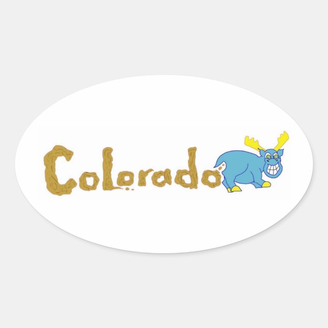 Adesivo Oval Colorado Mooser Sticker (Frente)