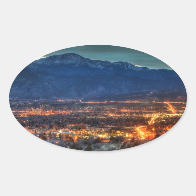 Adesivo Oval Colorado Primavera Lights (Frente)