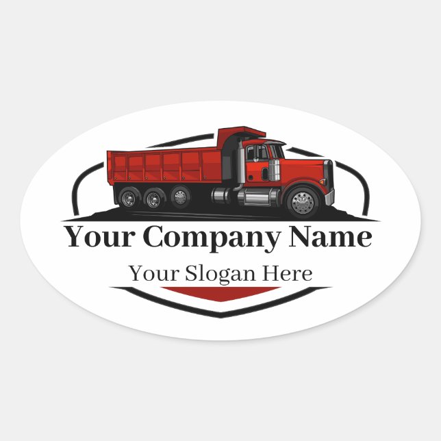 Adesivo Oval Companhia de Aterro de Bomba Profissional (Frente)