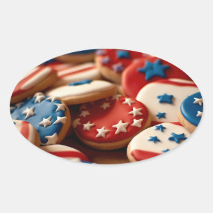Adesivo Oval Cookies da Liberdade